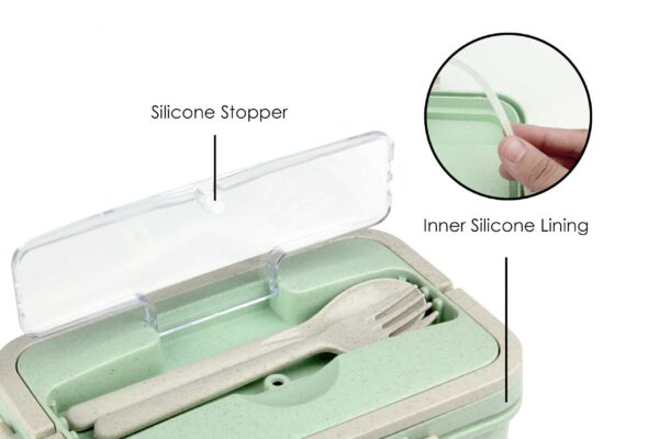 Eco Wheat Straw Lunch Box JRLX001