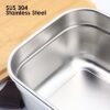 Stainless Steel Lunch Box with wooden lid JRLX003