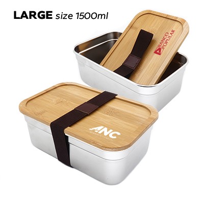 Stainless Steel Lunch Box with wooden lid JRLX004 Stainless Steel Lunch Box with wooden lid JRLX004